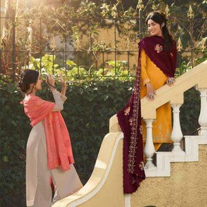 GLOSSY SIMAR BLISS WHOLESALE FESTIVE SALWAR KAMEEZ